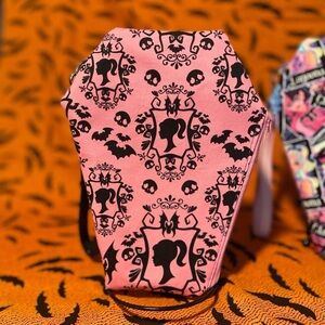 Pink Gothic Coffin-Shaped Pouch